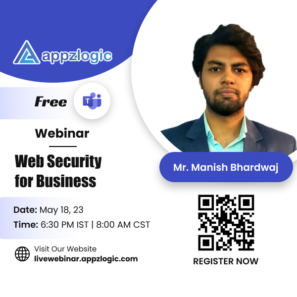 Appzlogic is Organizing An Webinar on Web Security