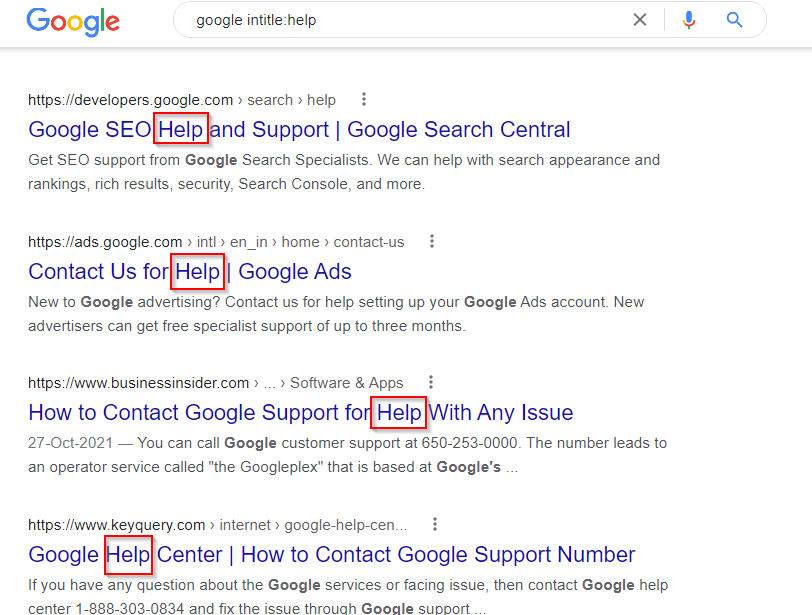 Searches for a URL matching all the keywords provided in the query